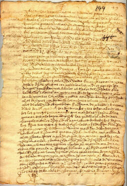 Acta fundacion Bailadores. Folio 844 ANC